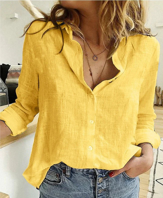 Trendy Casual Bluse - En Smart & Luftig Damebluse