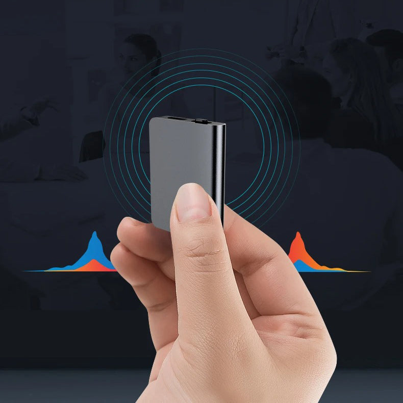 Mini Professionelt Spionmikrofon Optager – Slankt Design, 50 Timer Batterilevetid, Højkvalitets Lyd til Diskret Optagelse
