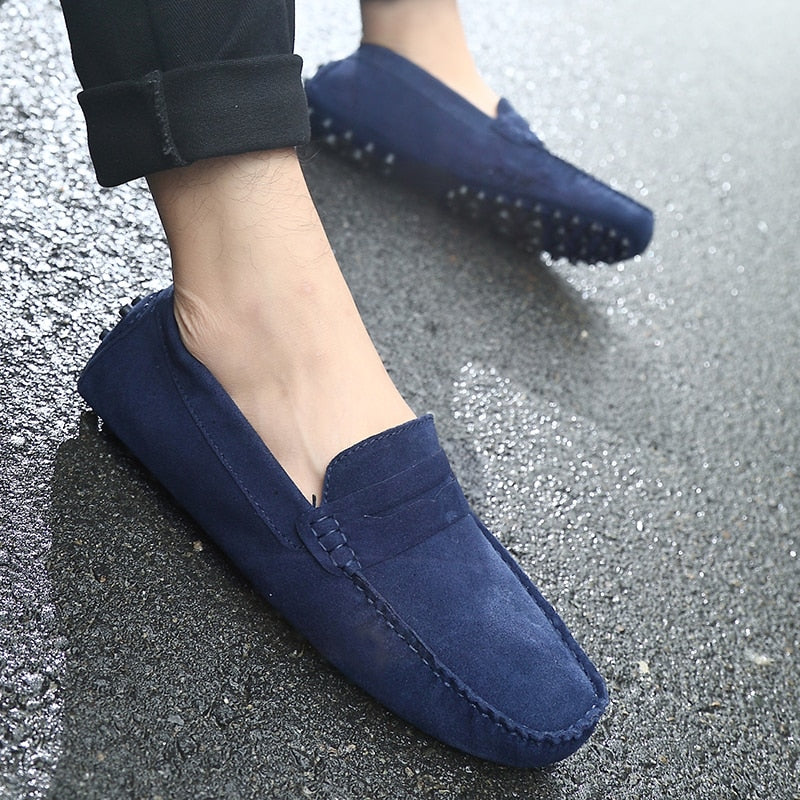 Stilfuld Italiensk | Herre Mode Casual Suede Loafers til Ham