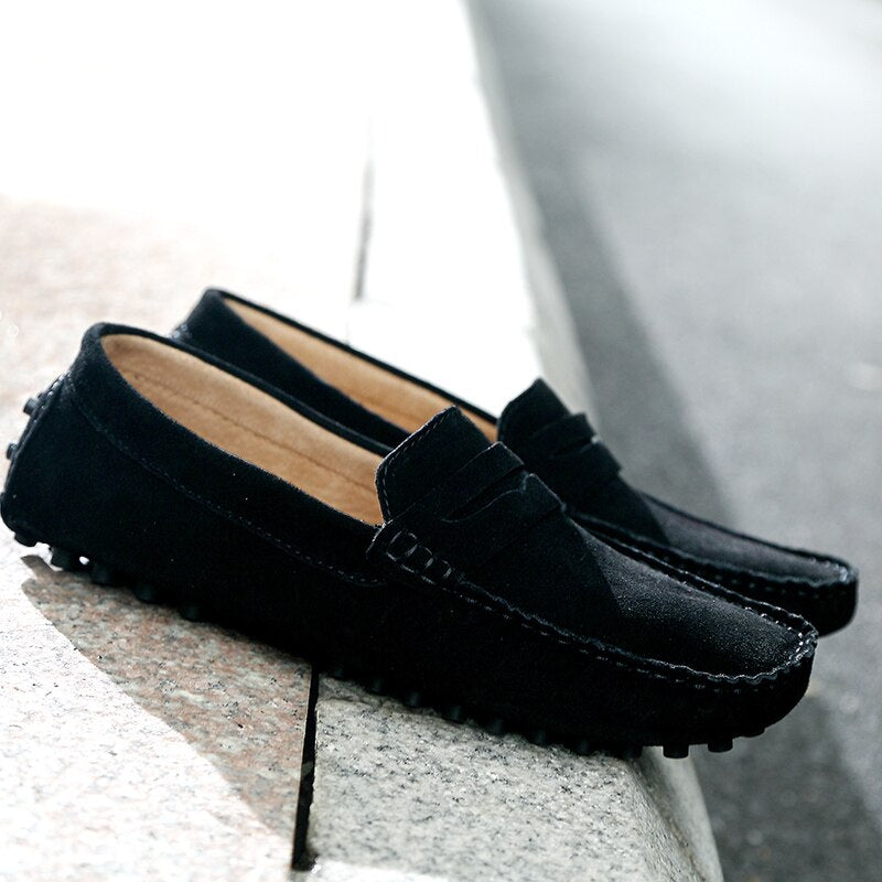 Stilfuld Italiensk | Herre Mode Casual Suede Loafers til Ham