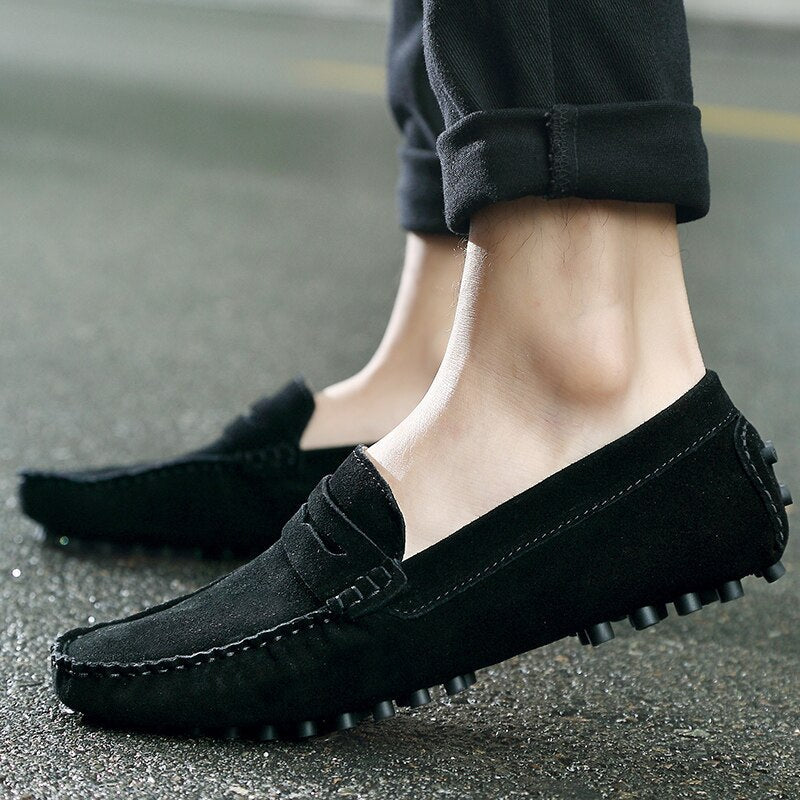 Stilfuld Italiensk | Herre Mode Casual Suede Loafers til Ham