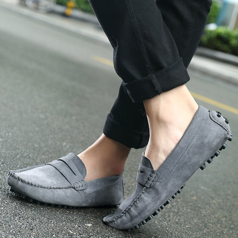 Stilfuld Italiensk | Herre Mode Casual Suede Loafers til Ham