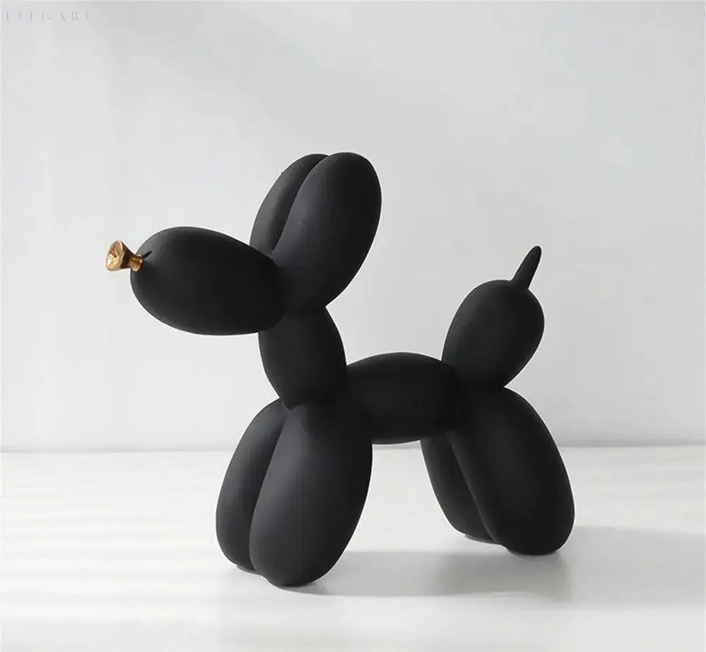 Radiant Glow - Gylden Snude Ballonskulptur