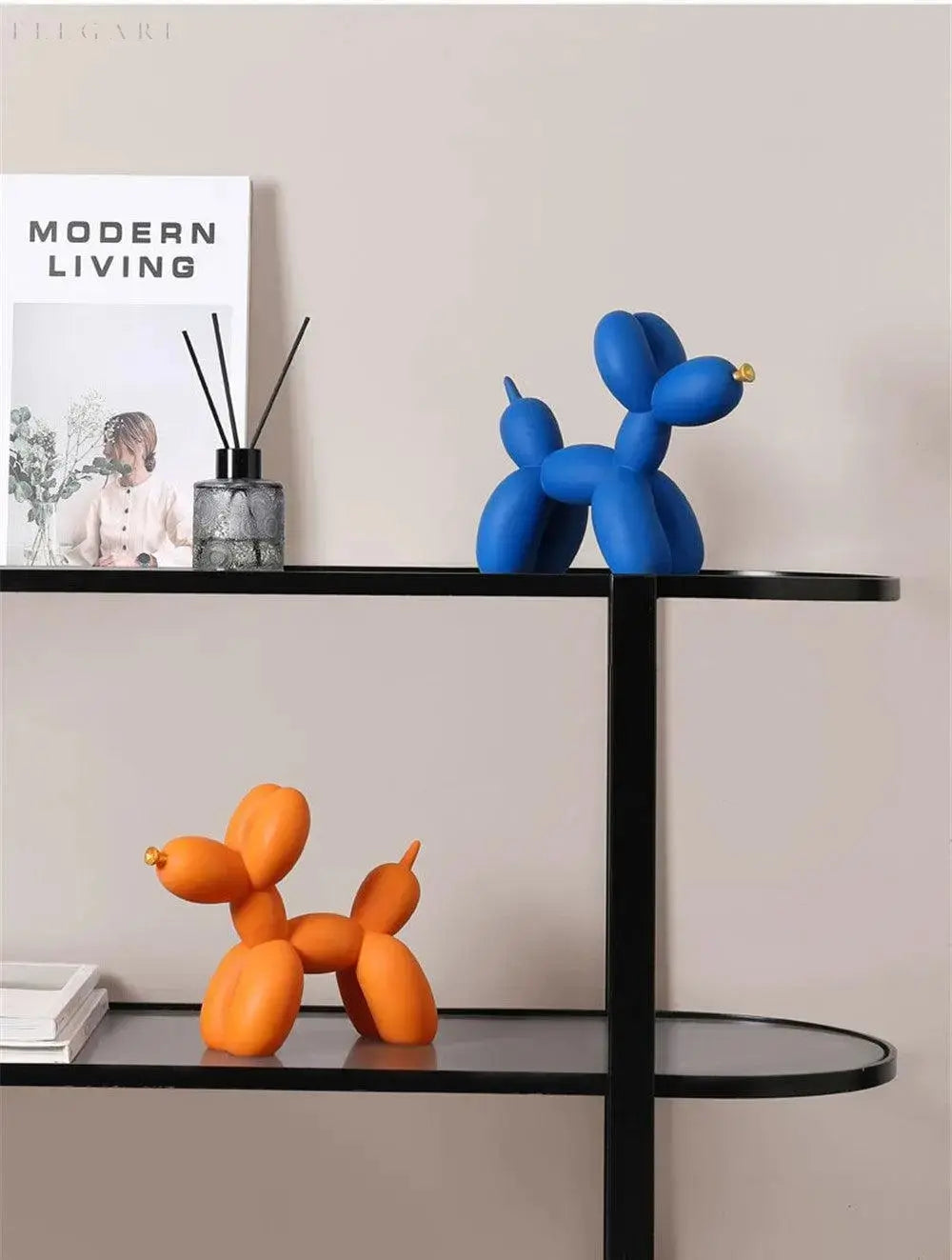 Radiant Glow - Gylden Snude Ballonskulptur