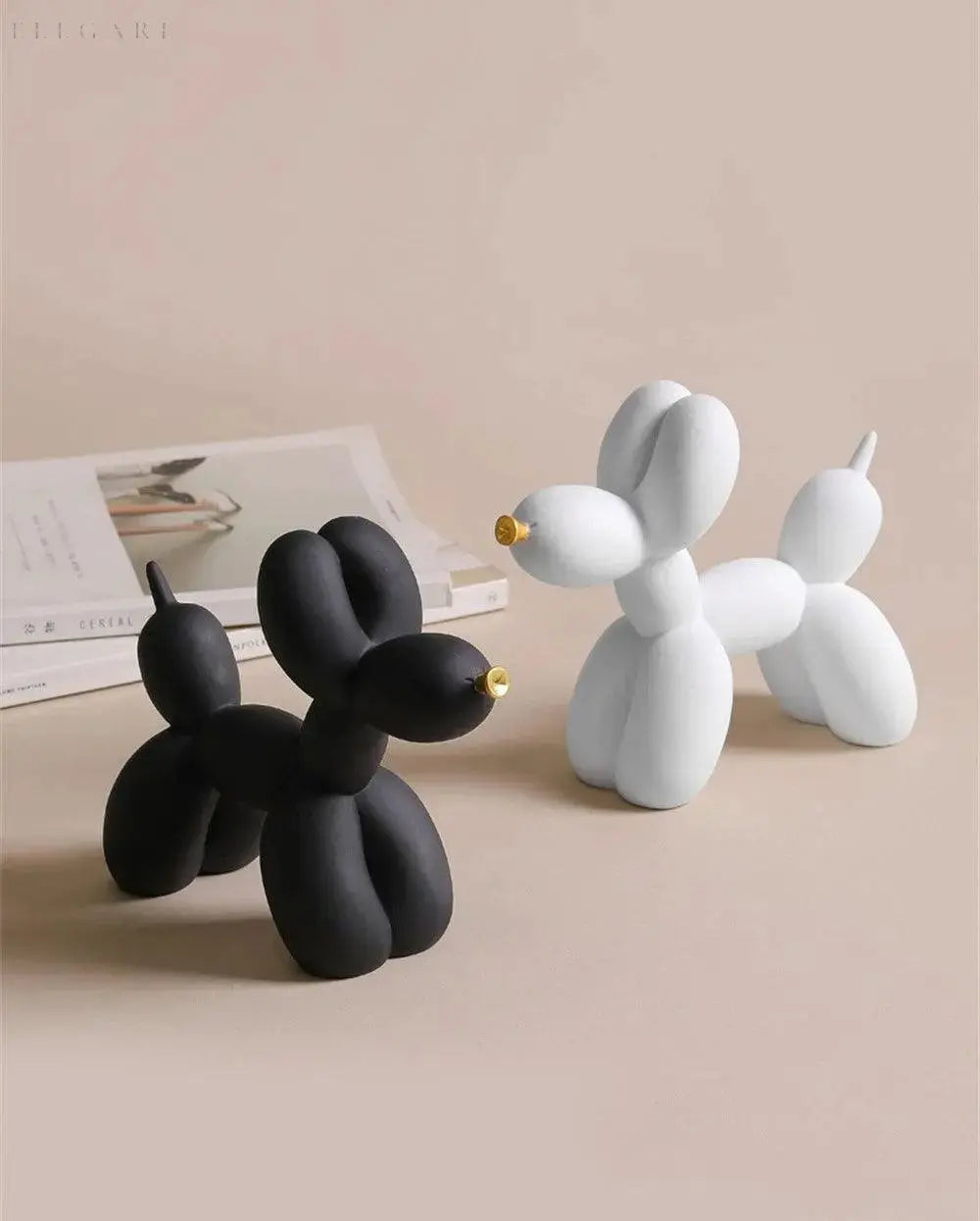 Radiant Glow - Gylden Snude Ballonskulptur