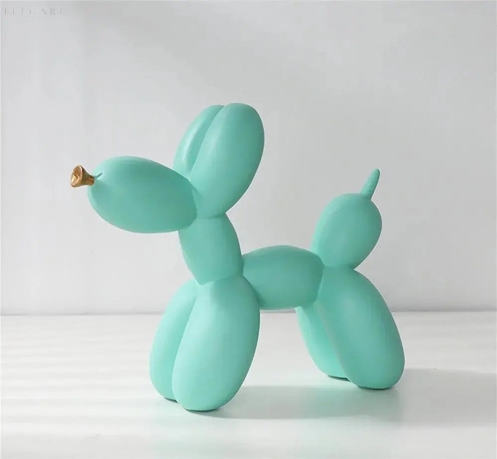 Radiant Glow - Gylden Snude Ballonskulptur
