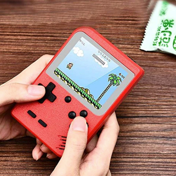 Mini Retro Gaming Console – Bærbar Håndholdt Spiller med 400 Indbyggede Klassiske Spil til Rejser
