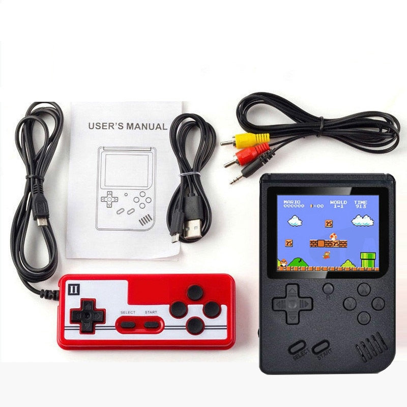 Mini Retro Gaming Console – Bærbar Håndholdt Spiller med 400 Indbyggede Klassiske Spil til Rejser