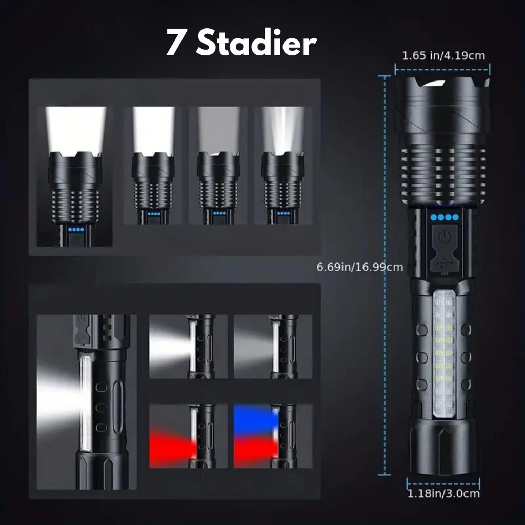 Robust Lommelygte - 5000 Lumen