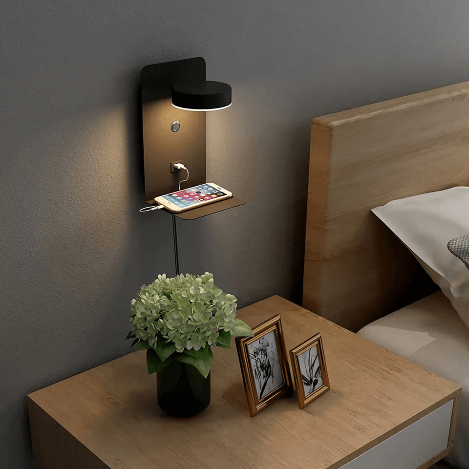 LED-lampe med opladestation - Drejelig 330° - Opladningsfunktion