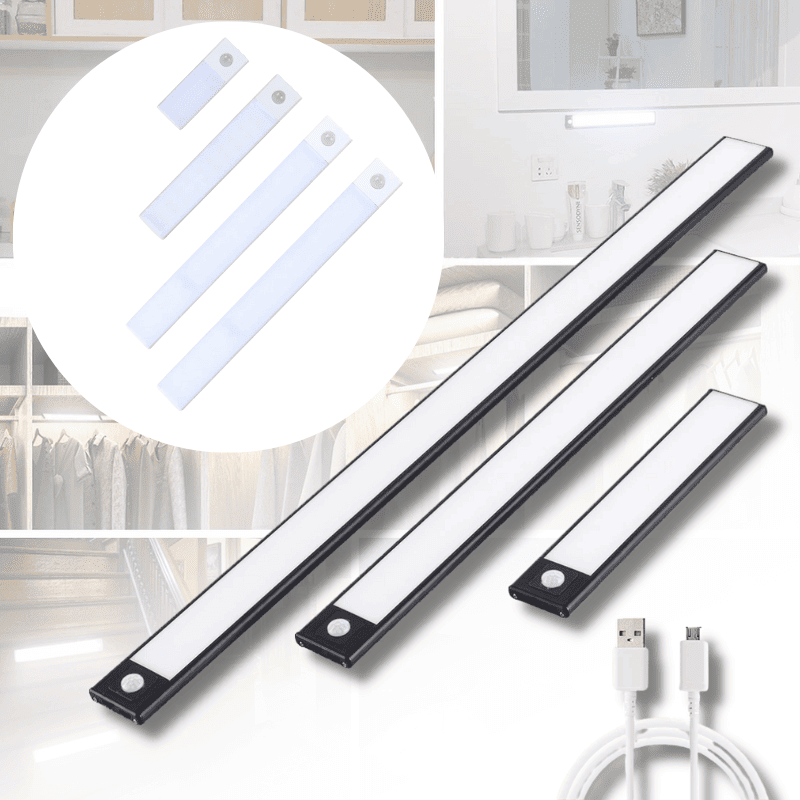 Opladelige lysstrips med sensor