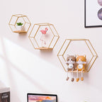 BODIL - Sekskantet Vægdekoration med Moderne Geometrisk Design