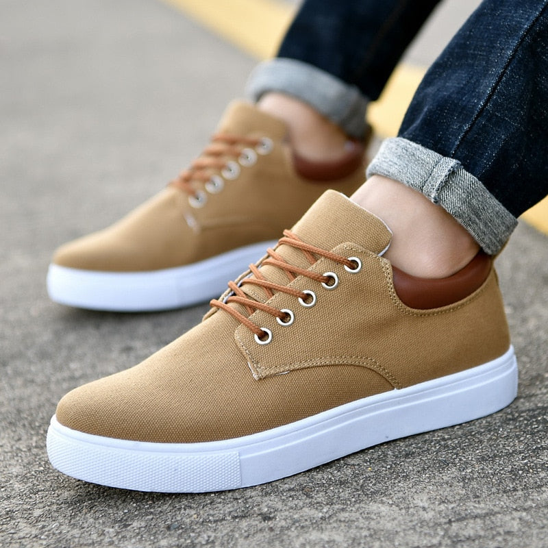 Sneakers - Seje herresneakers med hvid sål