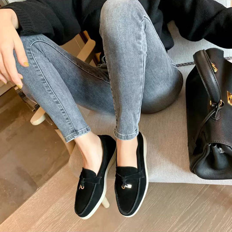 Elegante Dame Loafers med Spids Tå