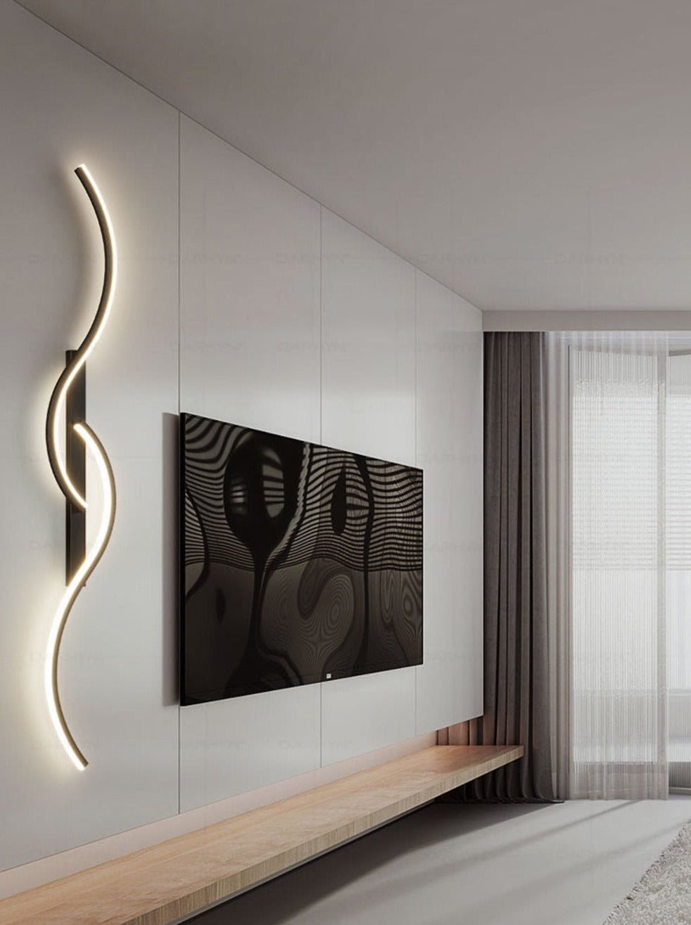Artistic LED Wall Lamp - Moderne Væglampe med Kunstnerisk Design
