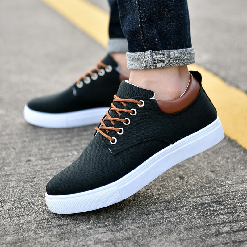 Sneakers - Seje herresneakers med hvid sål