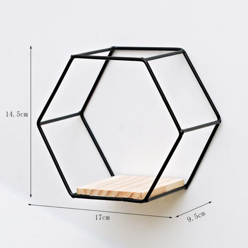 BODIL - Sekskantet Vægdekoration med Moderne Geometrisk Design