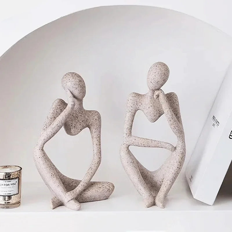 Abstrakt Motiv i Minimalistisk Indretning