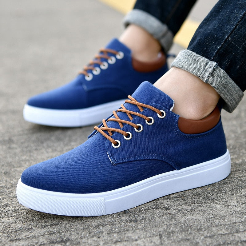Sneakers - Seje herresneakers med hvid sål