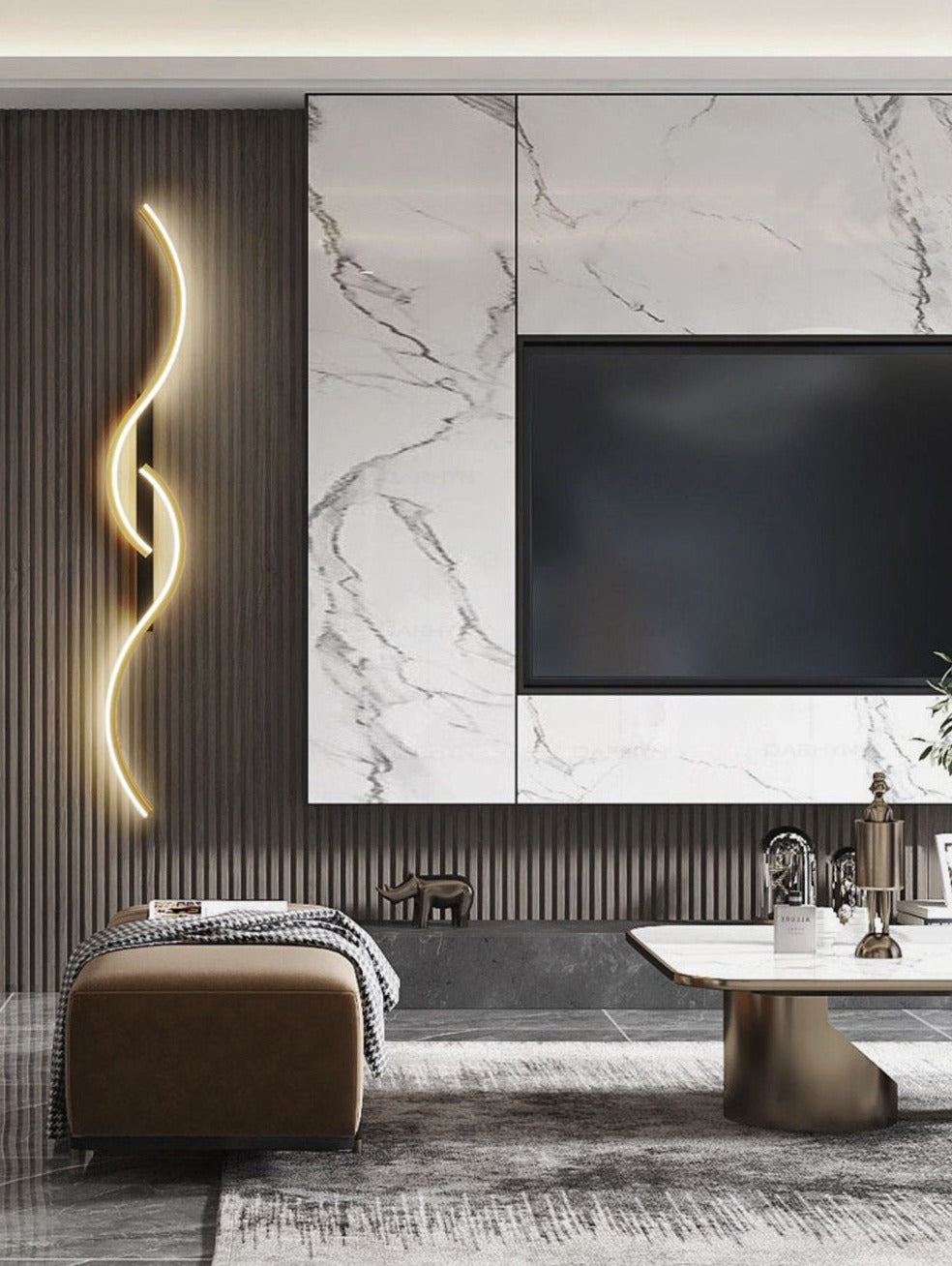 Artistic LED Wall Lamp - Moderne Væglampe med Kunstnerisk Design