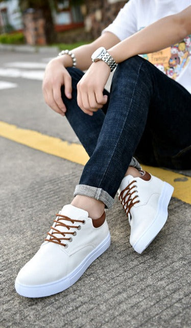 Sneakers - Seje herresneakers med hvid sål