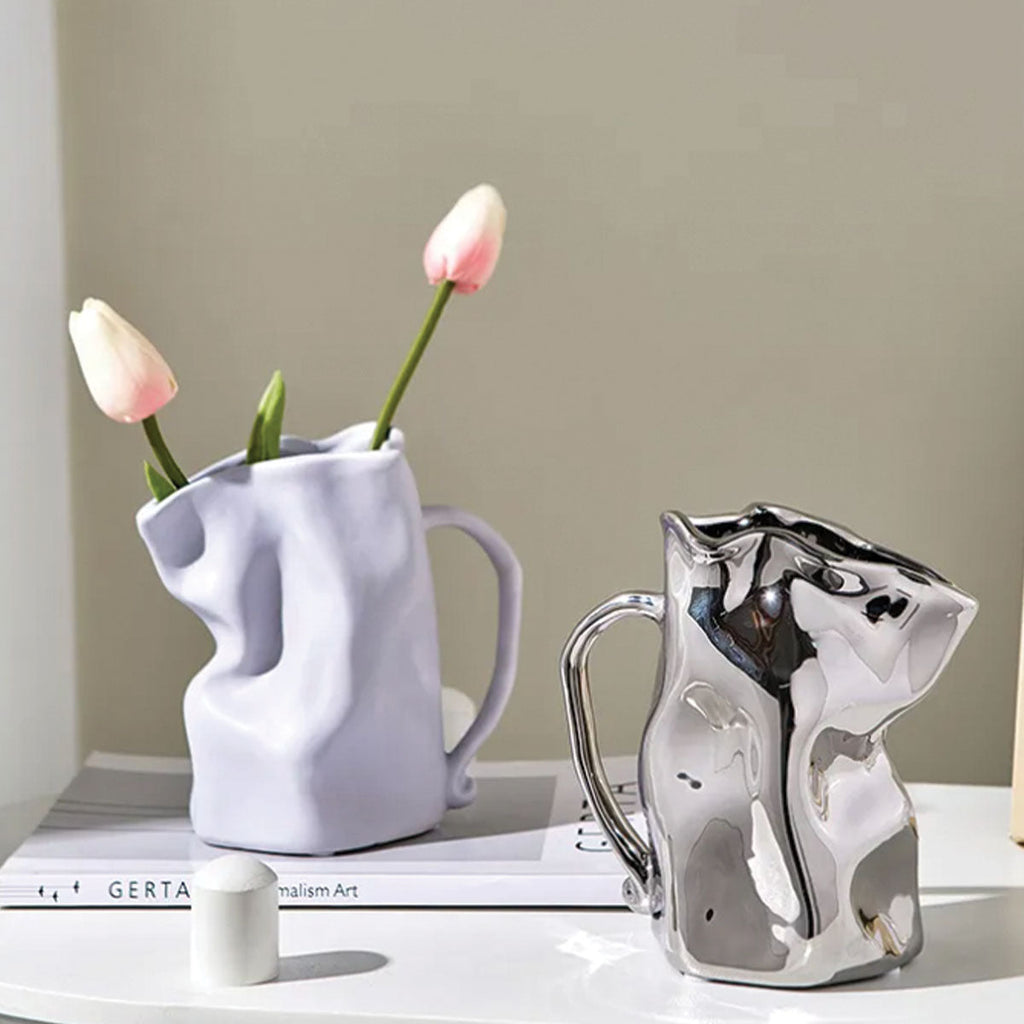 ASLAK - Dekorativ Vase Inspireret af Kaffekoppens Silhuet