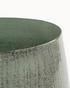 AGNES - Metal urtepotte – lysegrå, Ø37 cm