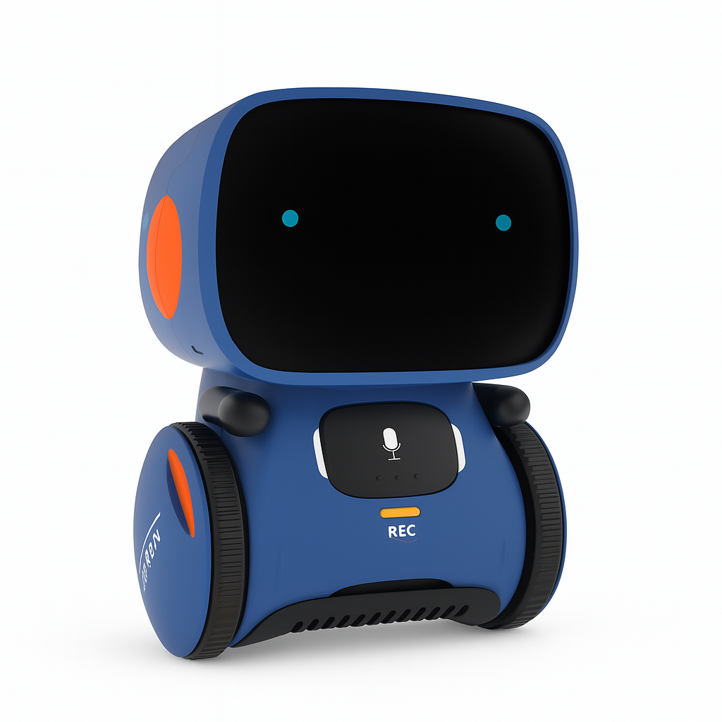 Interaktiv Tale- og Læringsrobot til Børn – Smart Uddannelseslegetøj med Stemmer, Sange og Spil