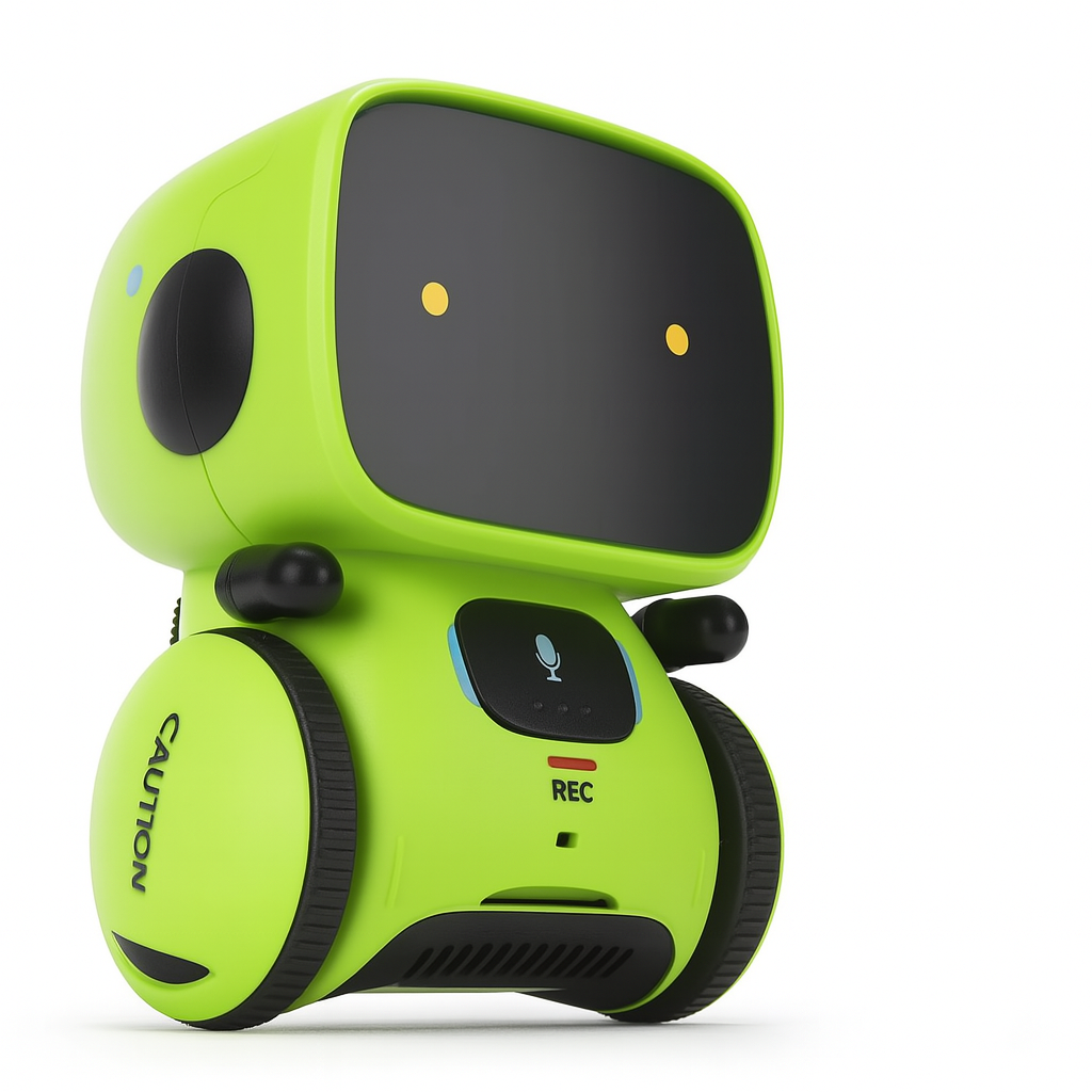 Interaktiv Tale- og Læringsrobot til Børn – Smart Uddannelseslegetøj med Stemmer, Sange og Spil