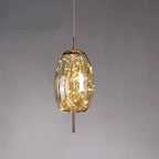 Elegant Pendellampe - Glas Skærm med Fe Motif