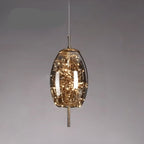 Elegant Pendellampe - Glas Skærm med Fe Motif