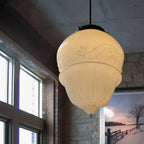 LYKKE - Lampe af mat glas