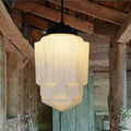 LYKKE - Lampe af mat glas