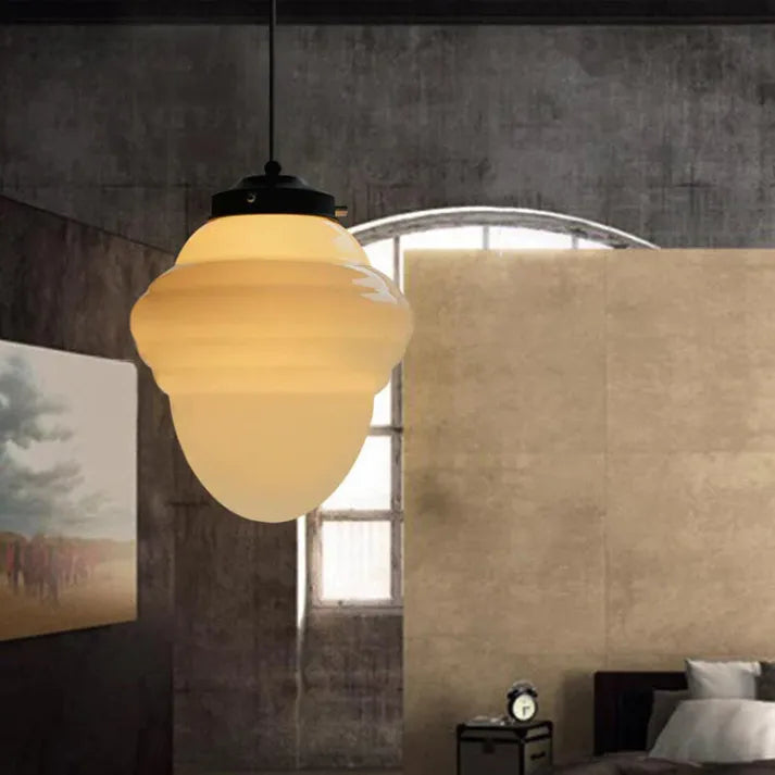 LYKKE - Lampe af mat glas
