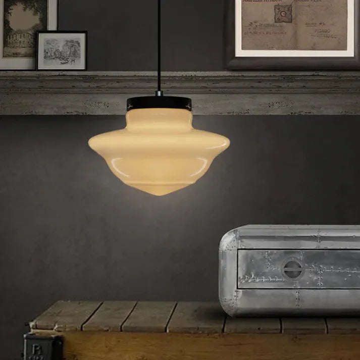 LYKKE - Lampe af mat glas