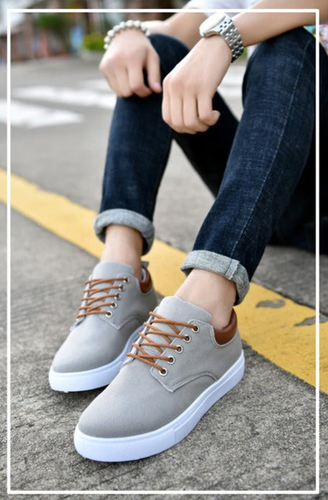 Sneakers - Seje herresneakers med hvid sål