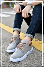 Sneakers - Seje herresneakers med hvid sål