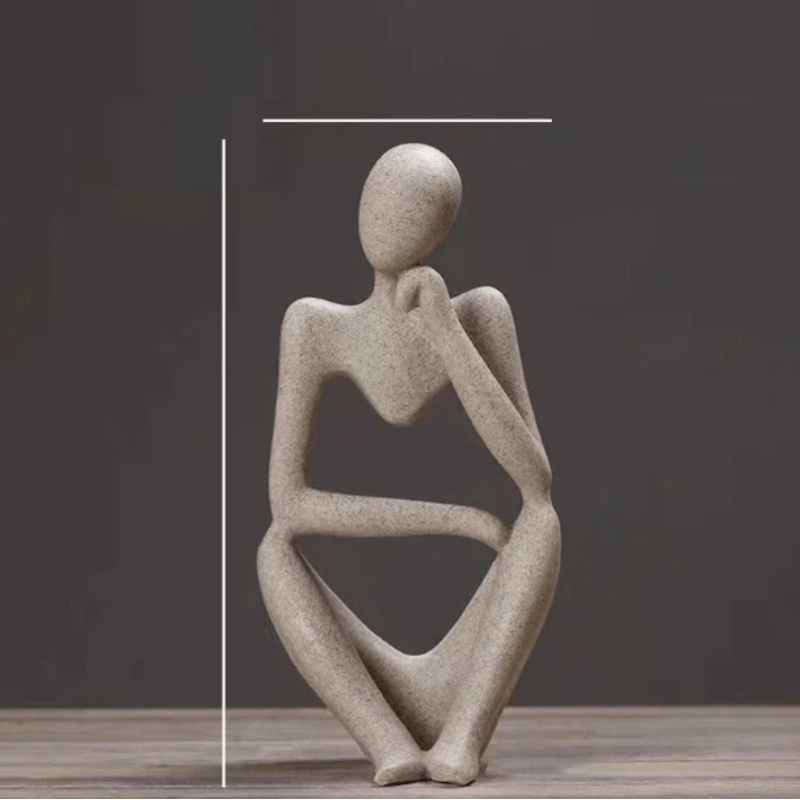 Abstrakt Motiv i Minimalistisk Indretning