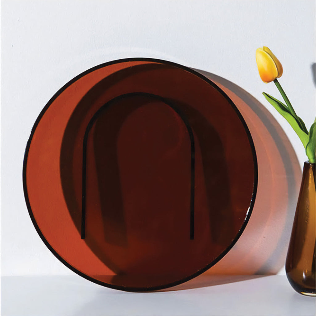 MAGNUS - Orange akrylbakke – moderne boligindretning