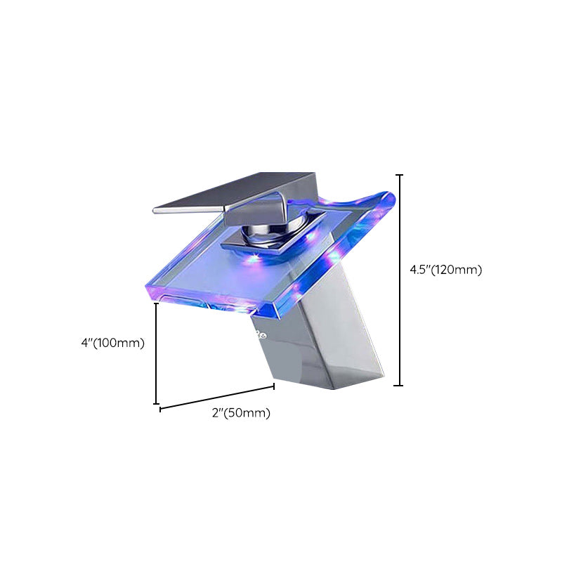 Elegant Kobber Vaskemixer med LED-belysning