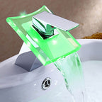 Elegant Kobber Vaskemixer med LED-belysning