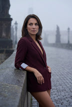 Casual Enkeltknappet Afslappet Blazer - Rulle-tab Ærme