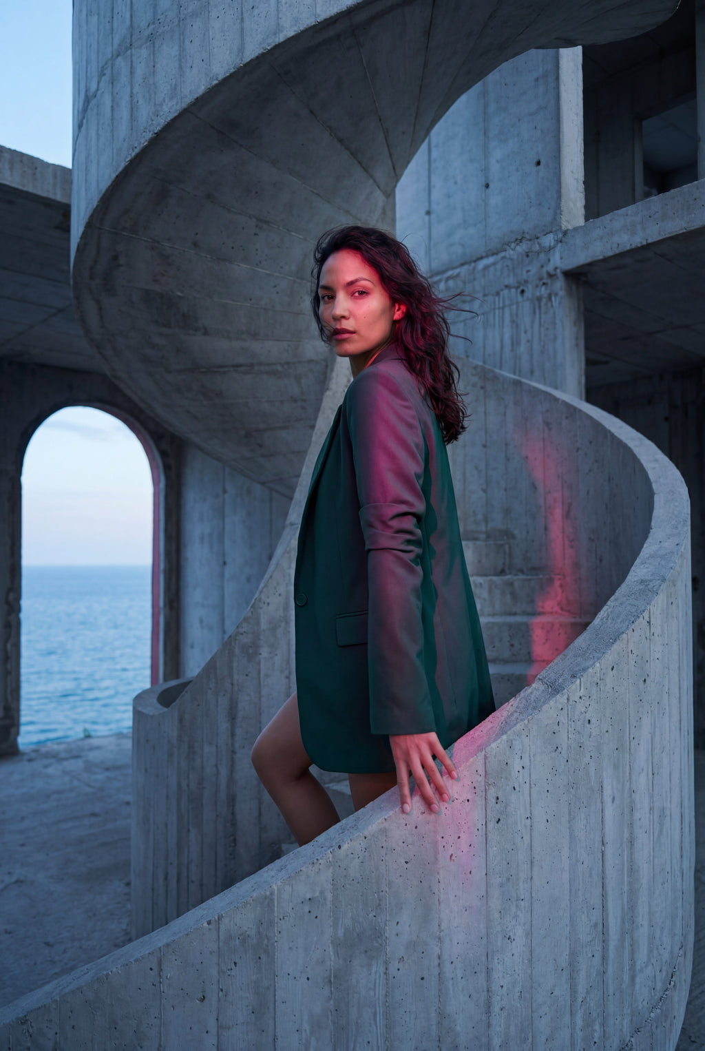 Casual Enkeltknappet Afslappet Blazer - Rulle-tab Ærme