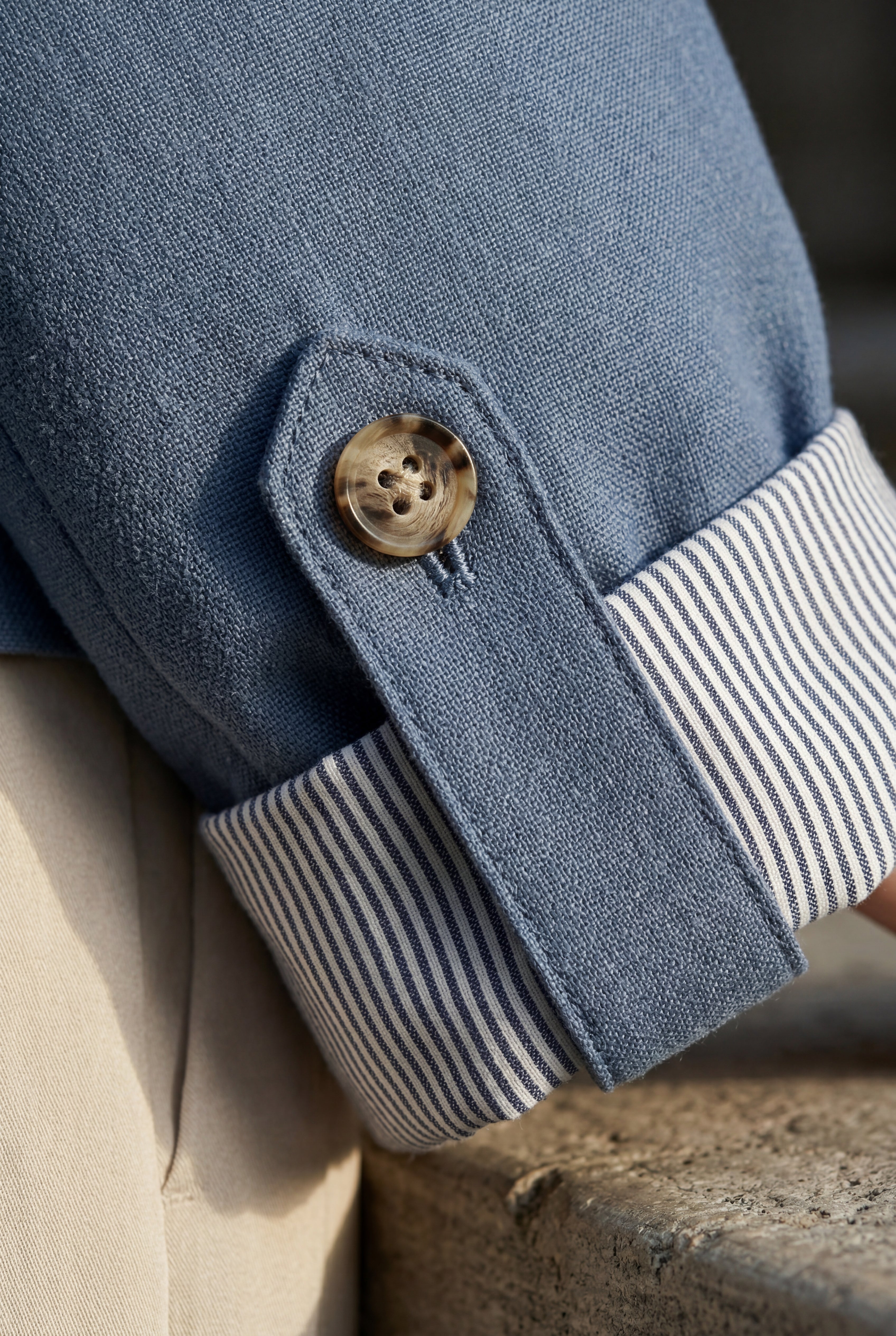Casual Enkeltknappet Afslappet Blazer - Rulle-tab Ærme