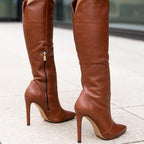 Elegant Knee-High Heeled Boots