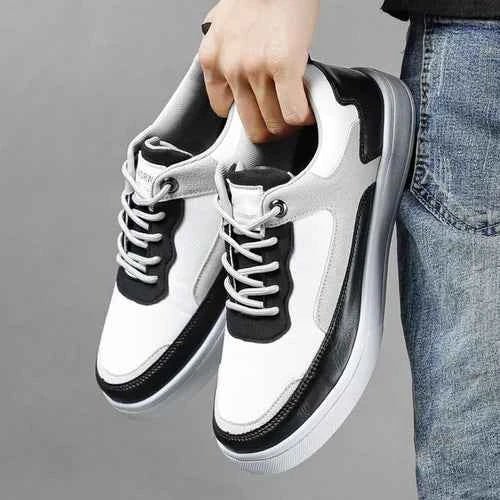 Stilfulde Farveblok Lavtop Snørebånd Sneakers
