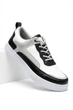 Stilfulde Farveblok Lavtop Snørebånd Sneakers