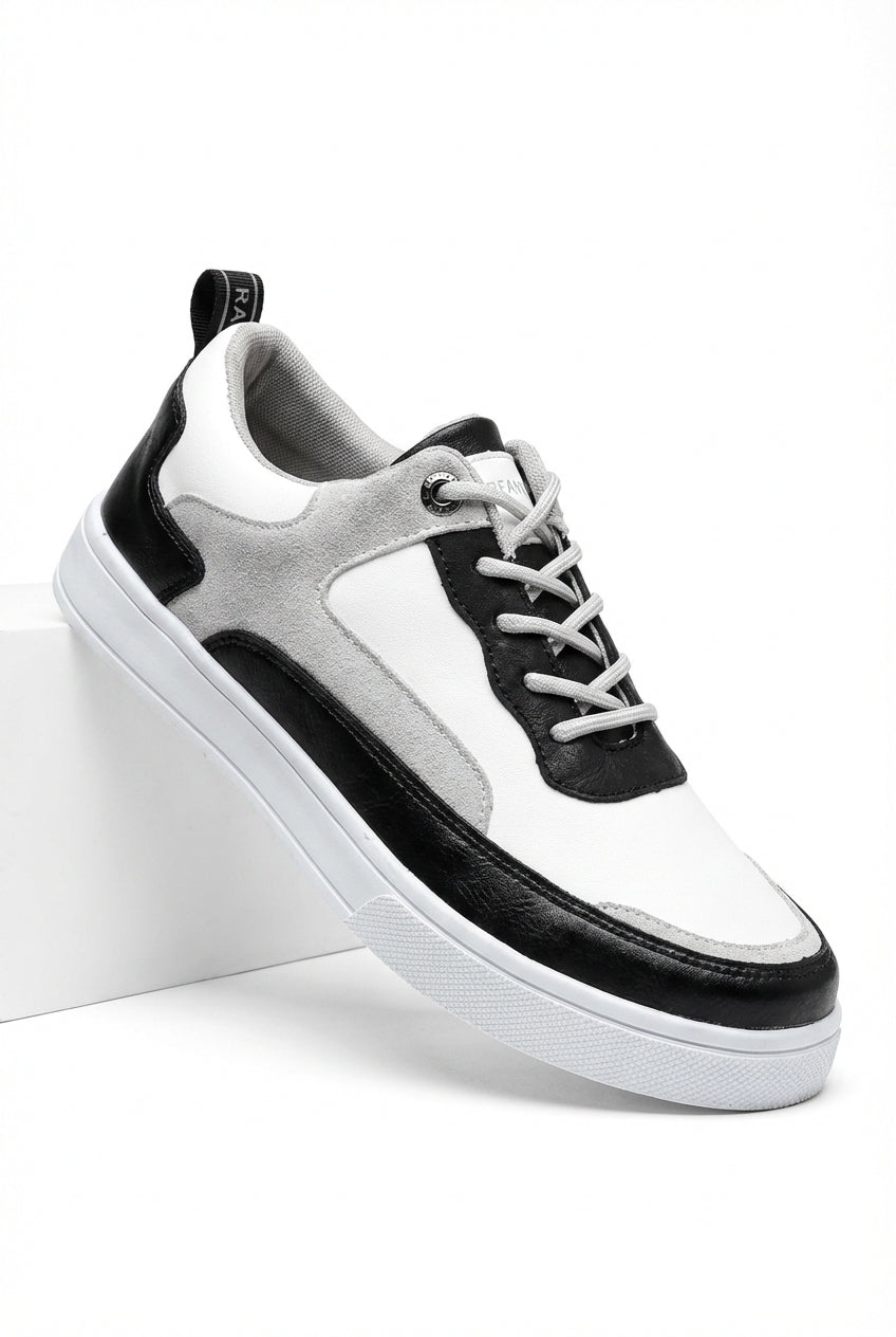 Stilfulde Farveblok Lavtop Snørebånd Sneakers