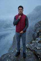 Stilfuld Høj Krave Polstret Vest - Slank Silhuet Design