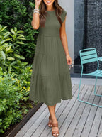 Sommerkjole med volanger | Elegant udseende